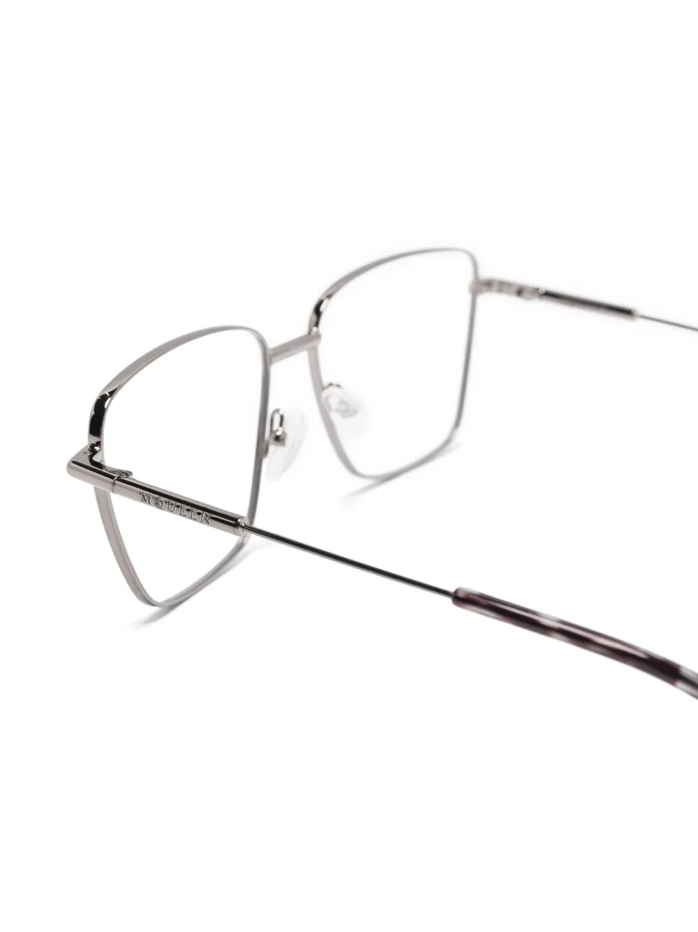 Alexander McQueen Eyewear Bril met vierkant montuur Zilver