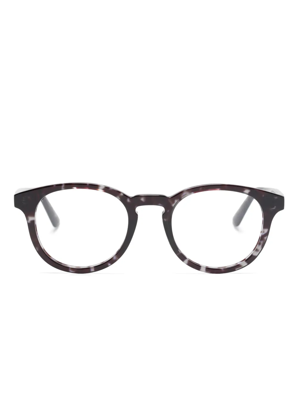 Alexander McQueen Eyewear Bril met rond montuur Zwart