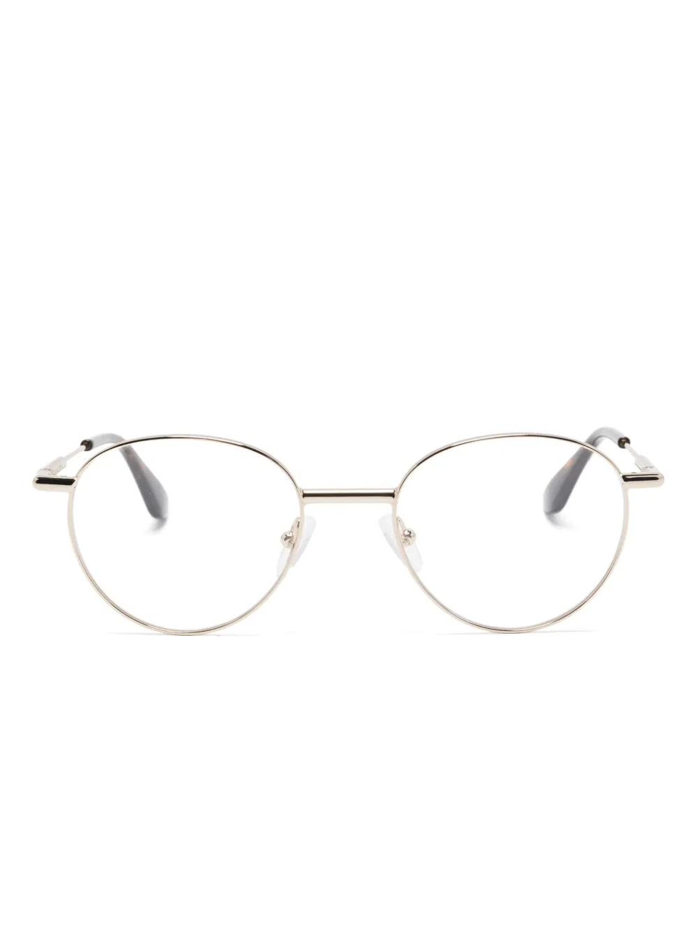 Alexander McQueen Eyewear Bril met rond montuur Goud