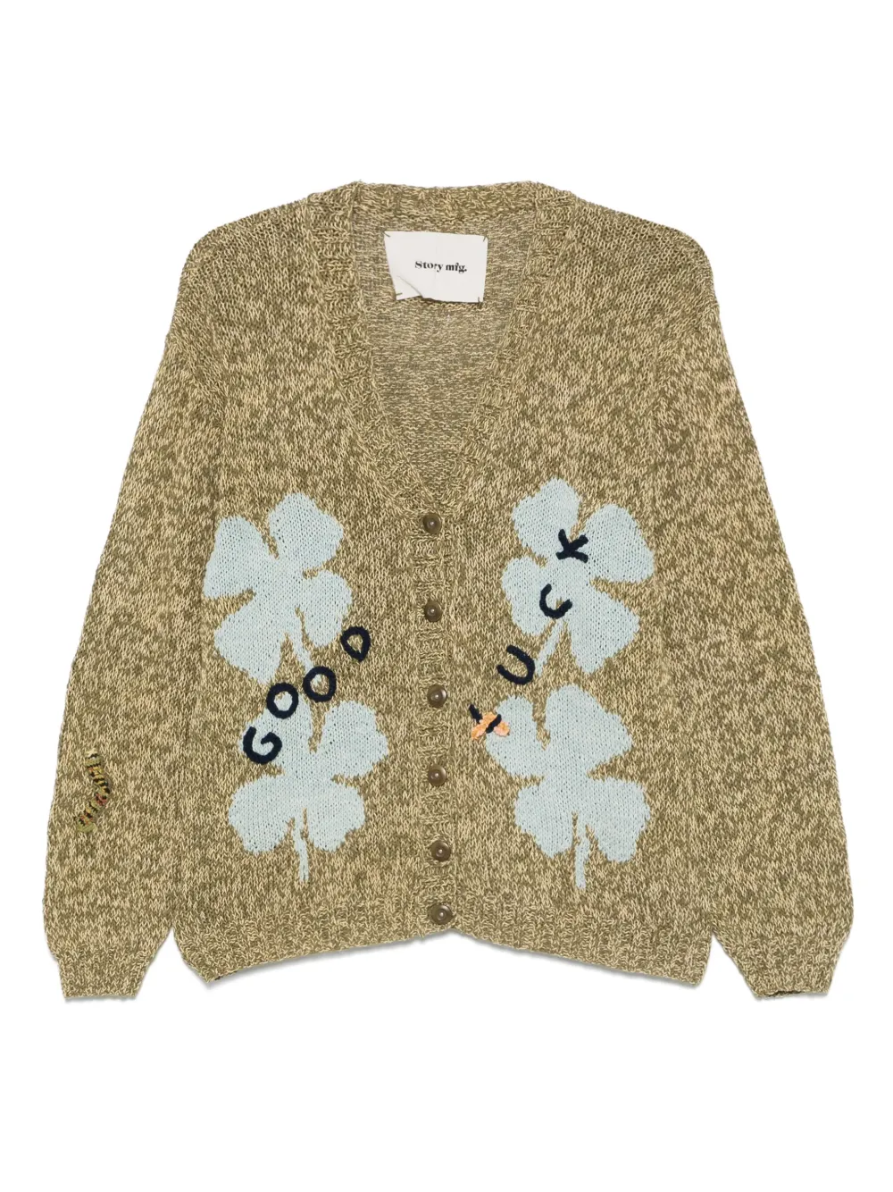 STORY mfg. Twinsun cardigan | Green | Image 1