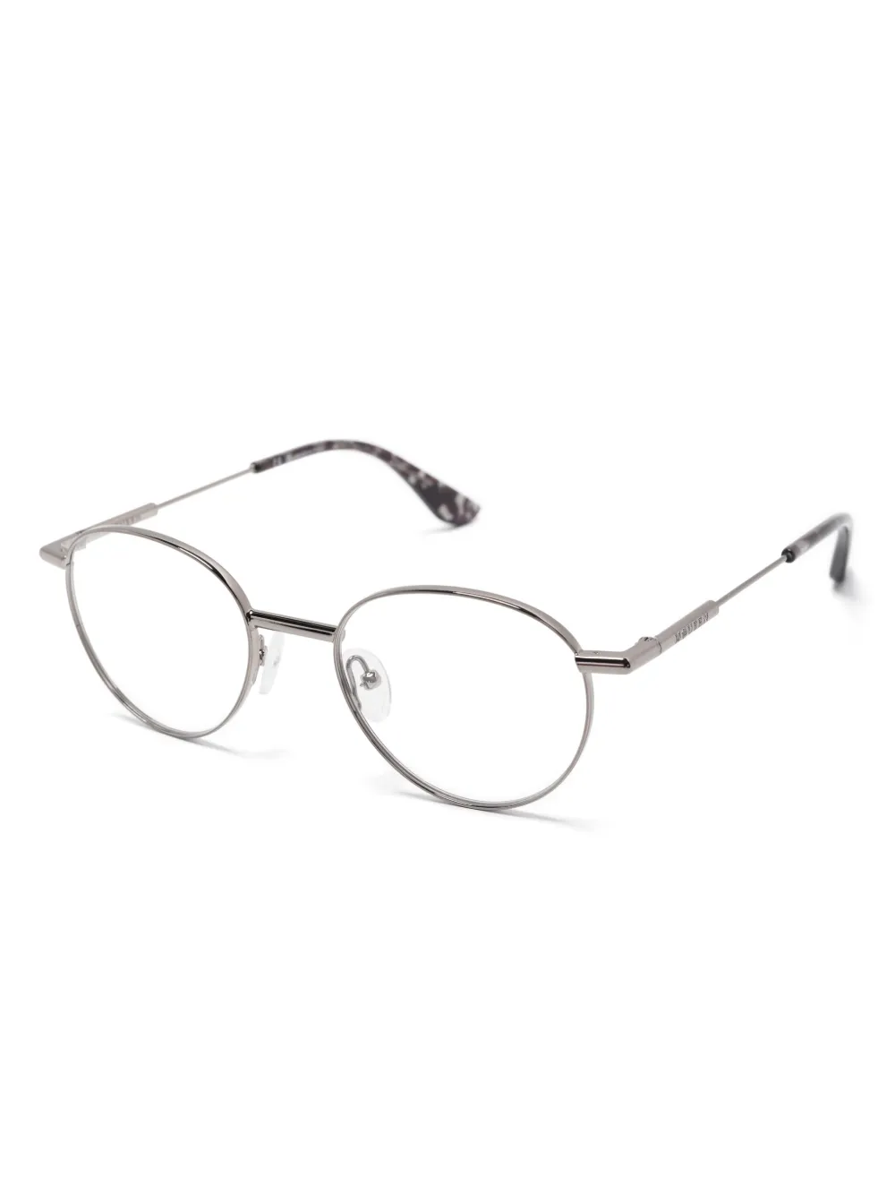 Alexander McQueen Eyewear Bril met rond montuur Zilver