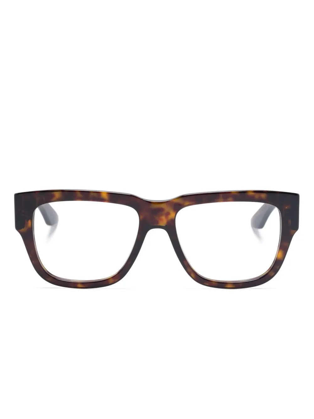 Alexander McQueen Eyewear Bril met vierkant montuur Bruin