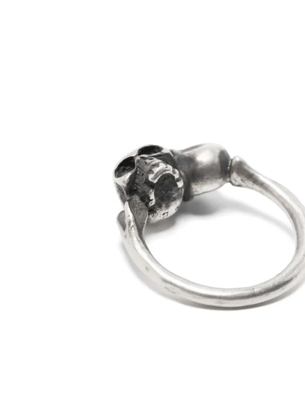 WERKSTATT:MÜNCHEN Double Skull リング | シルバートーン | FARFETCH JP