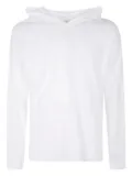 FEAR OF GOD ESSENTIALS logo-patch hoodie - White