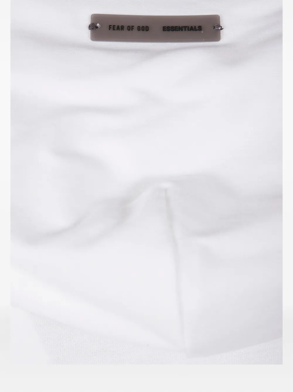 FEAR OF GOD ESSENTIALS logo-patch hoodie - Wit