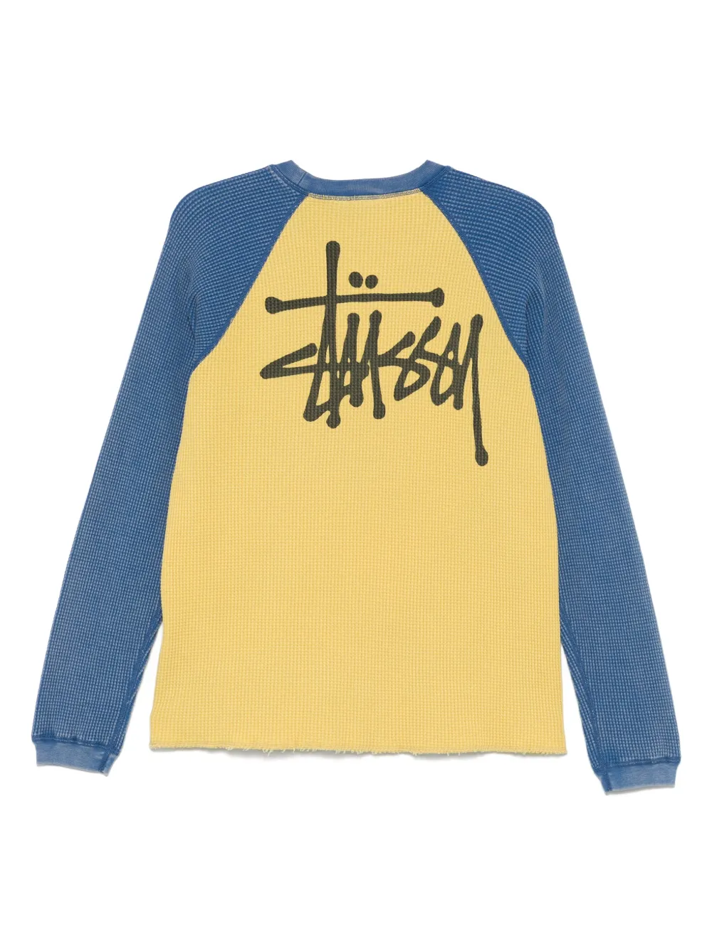 Stüssy T-shirt met logoprint - Geel