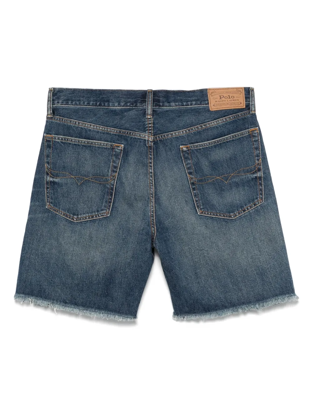 Polo Ralph Lauren Denim shorts met logopatch Blauw