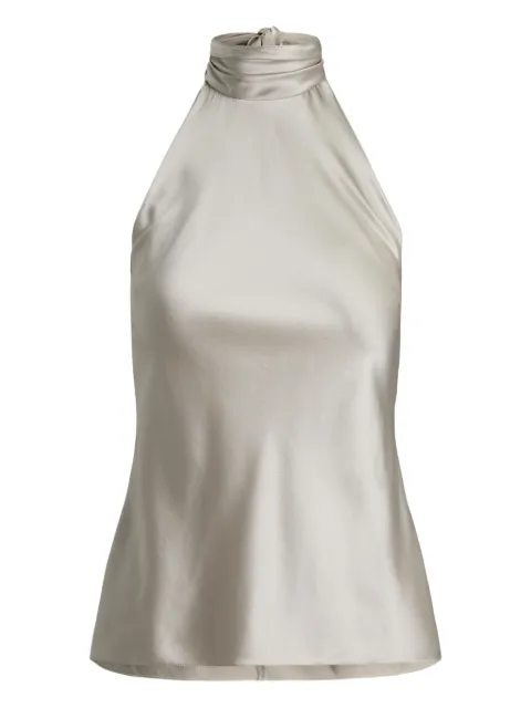 Ralph Lauren Collection top plisado con cuello halter