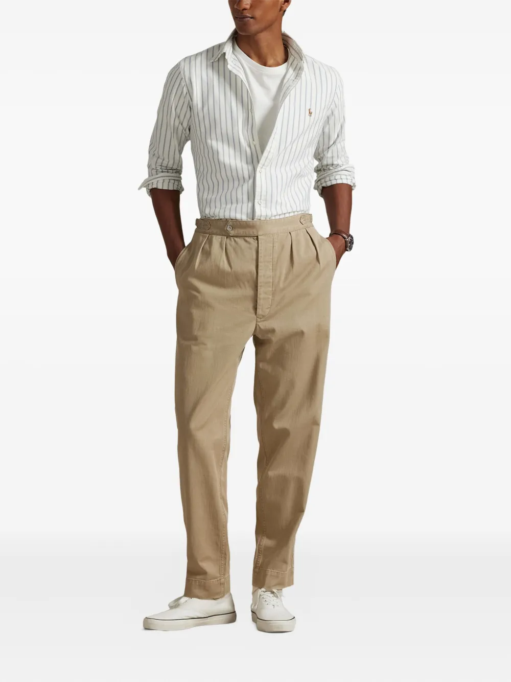 Polo Ralph Lauren Gestreept overhemd Wit