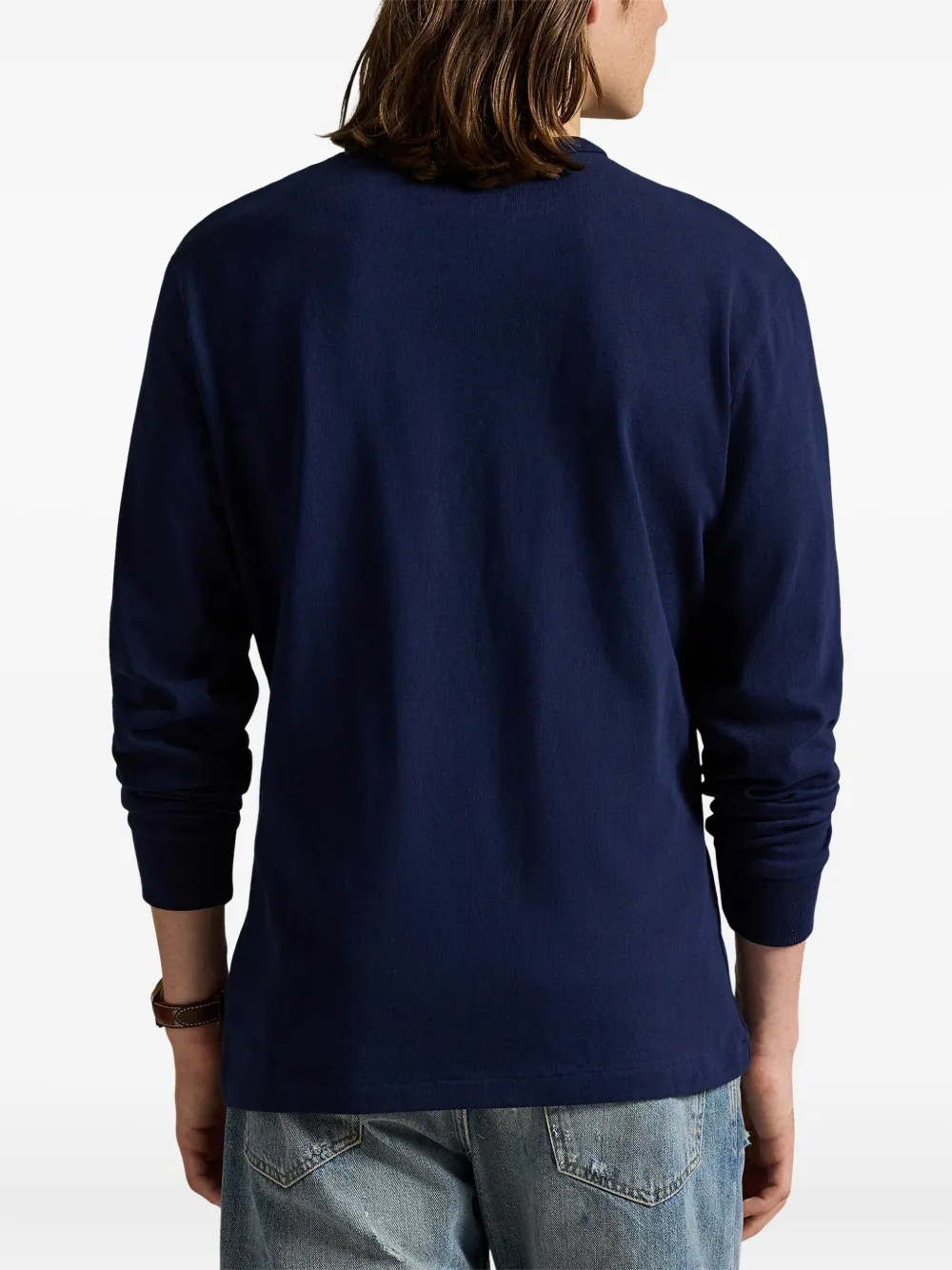 Polo Ralph Lauren Top met ronde hals en lange mouwen Blauw