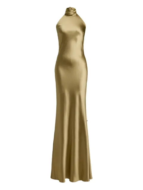 Ralph Lauren Collection satin halterneck gown