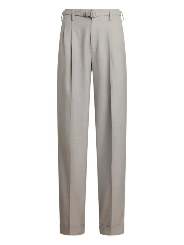 Ralph Lauren Collection Stamford Pleated Trousers in Grey