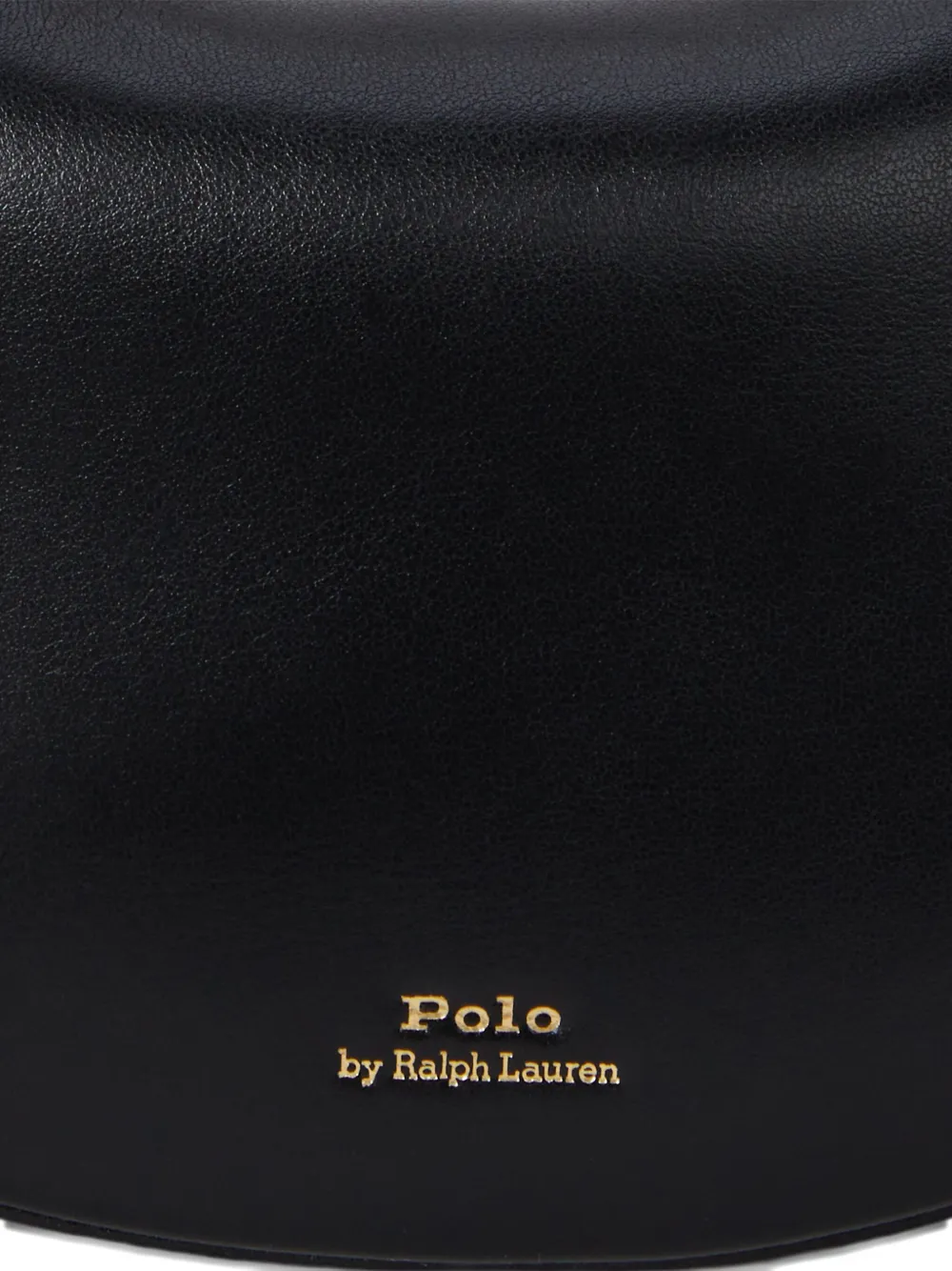 Polo Ralph Lauren Kleine leren crossbodytas met logoprint Zwart