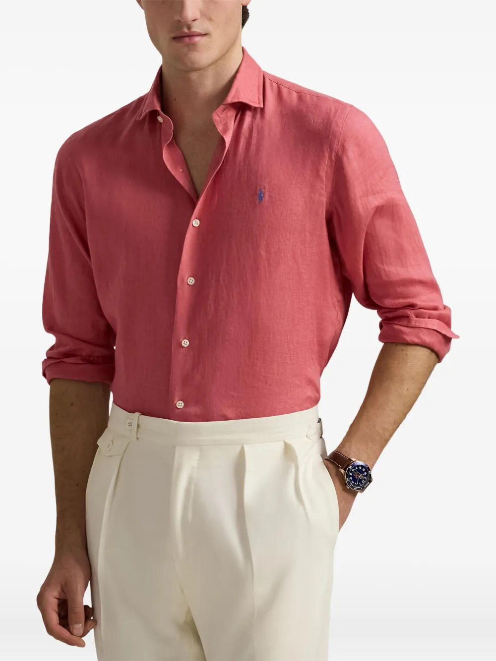 Polo Ralph Lauren Linnen overhemd Roze