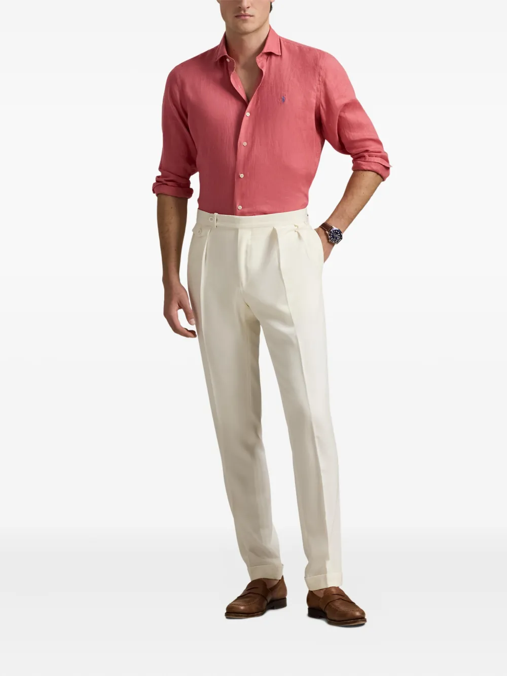 Polo Ralph Lauren Linnen overhemd Roze