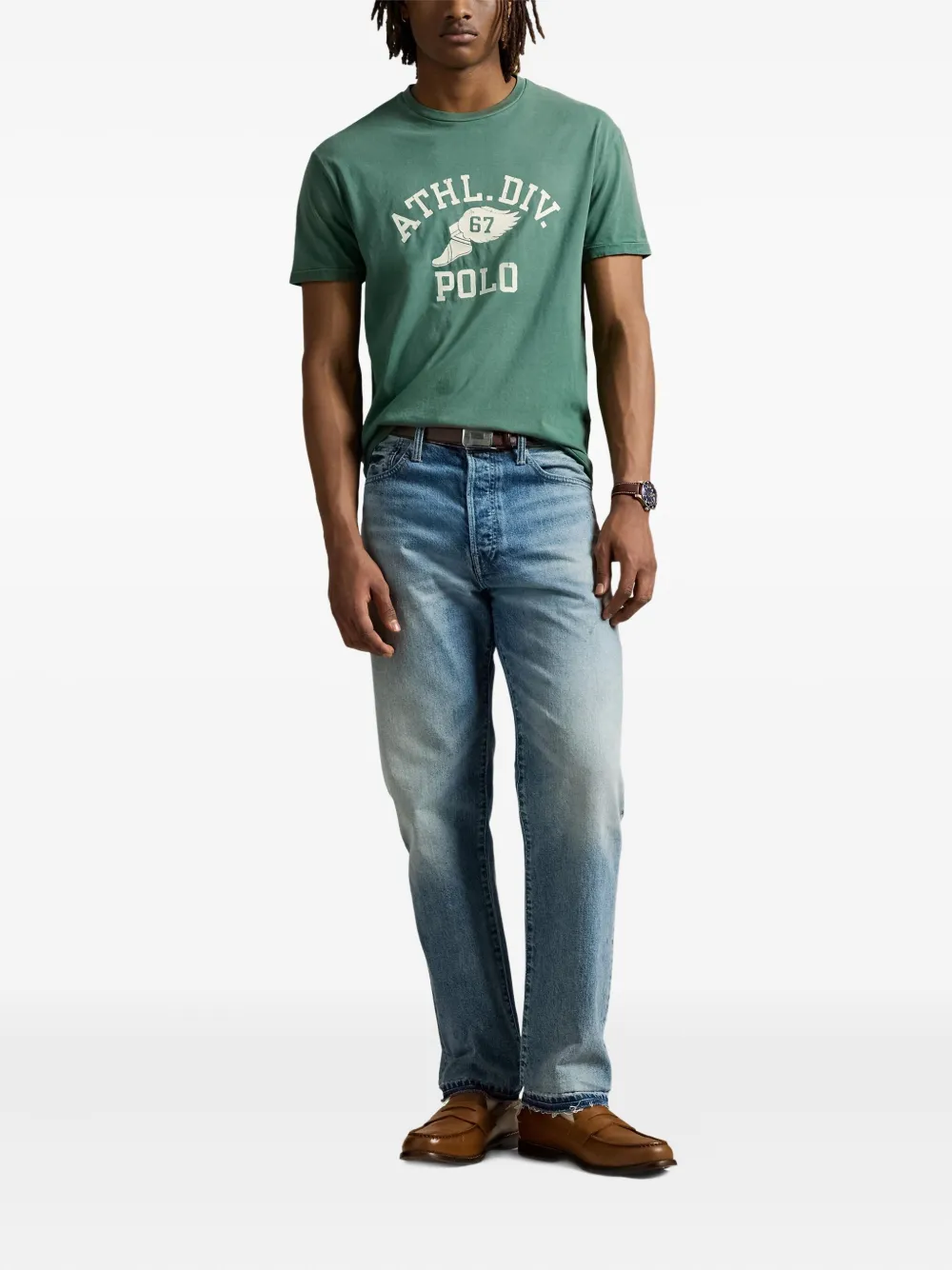 Polo Ralph Lauren T-shirt met grafische print Groen