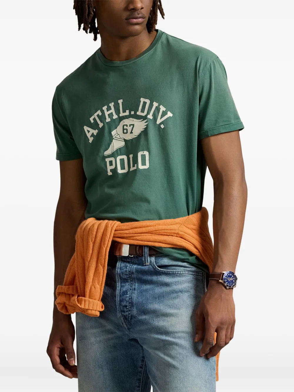 Polo Ralph Lauren T-shirt met grafische print Groen