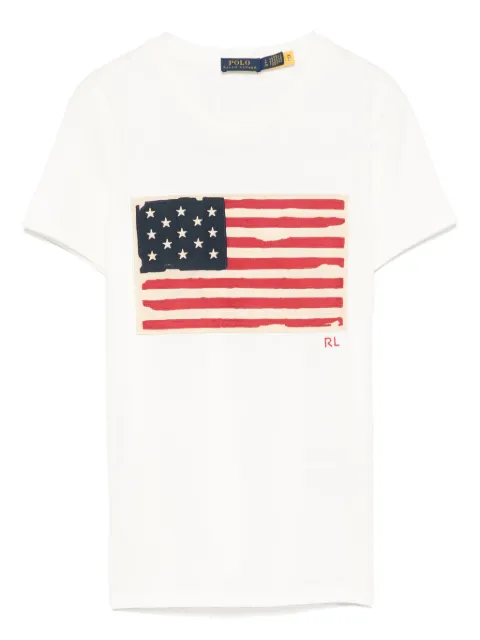 Polo Ralph Lauren تيشيرت بأبليكة علم