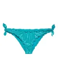 MC2 Saint Barth ruffled tie-side bikini bottom - Green
