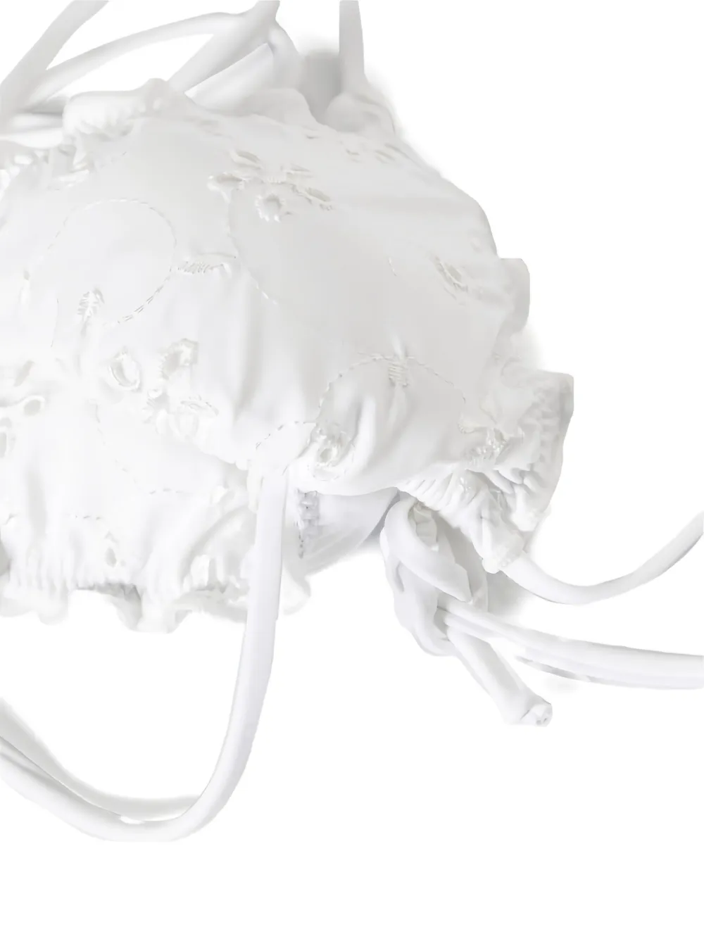 Mc2 Saint Barth Triangle-cup Bikini Top In White