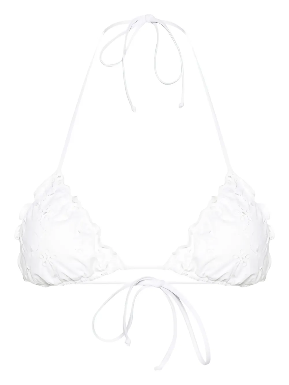 MC2 Saint Barth triangle-cup bikini top - ホワイト MC2 Saint Barth triangle-cup bikini top - ホワイト