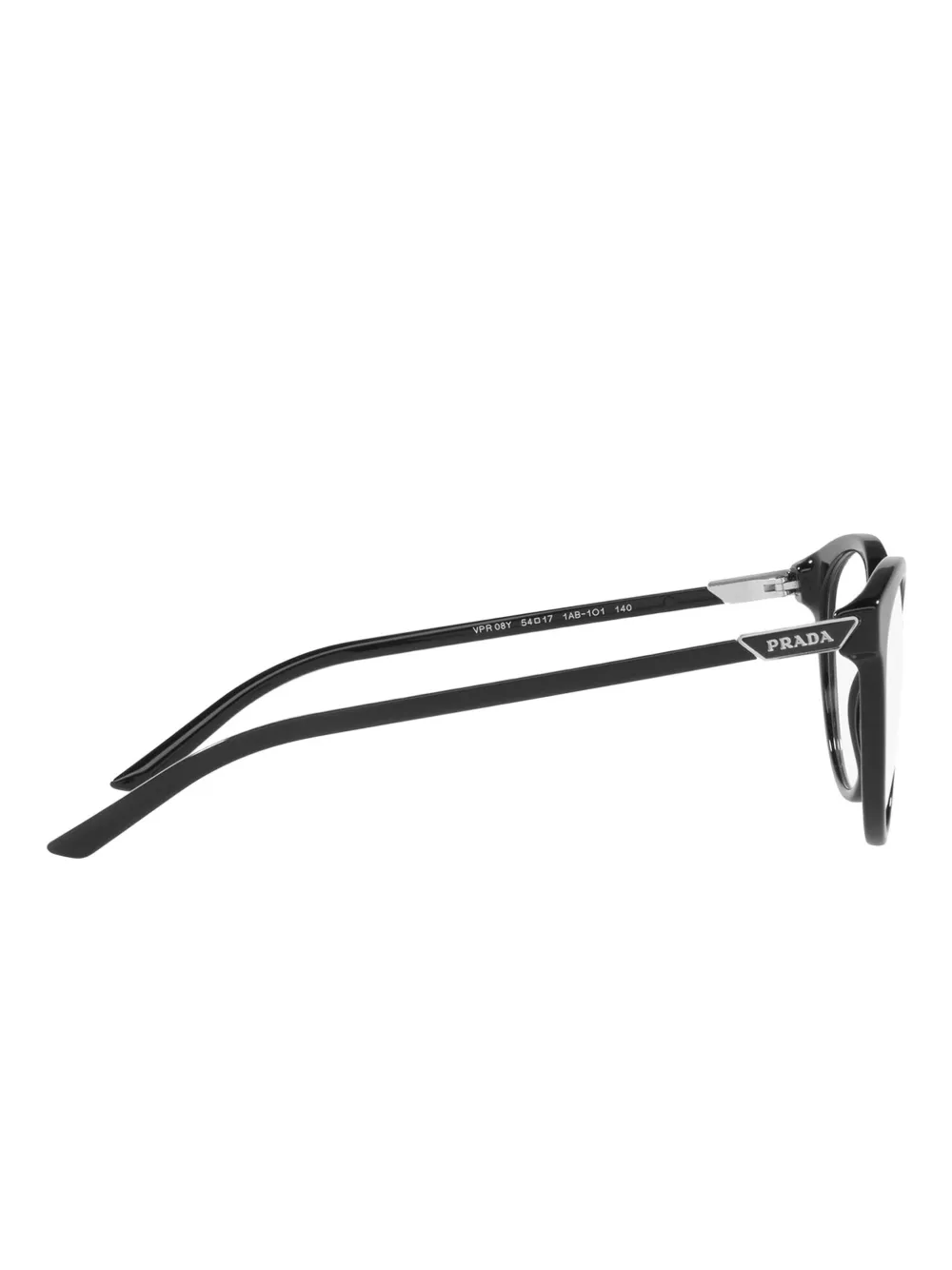 Prada Eyewear Bril met ovaal montuur Zwart