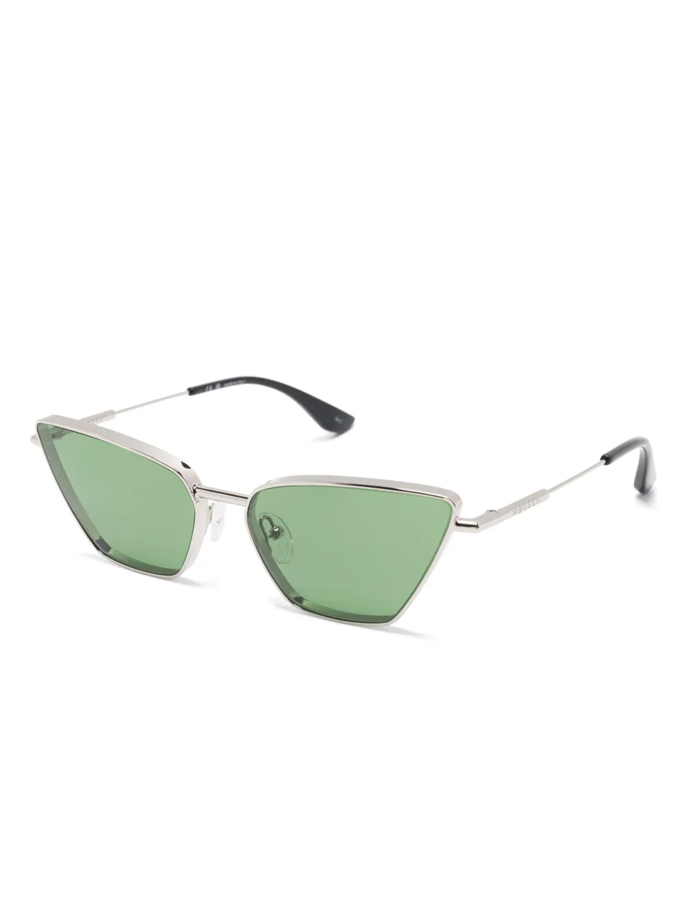 Alexander McQueen Eyewear Zonnebril met cat-eye montuur Zilver