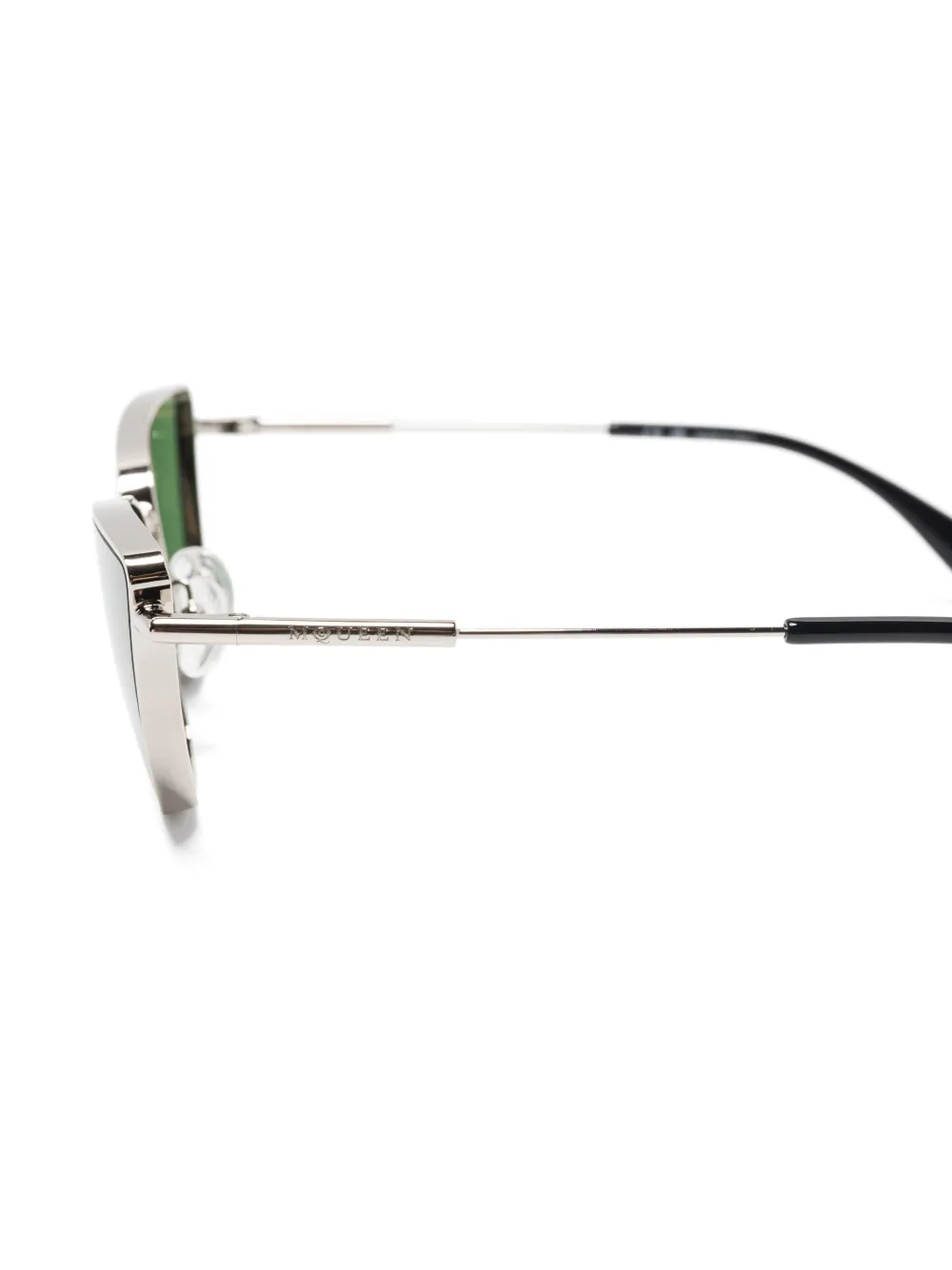 Alexander McQueen Eyewear Zonnebril met cat-eye montuur Zilver