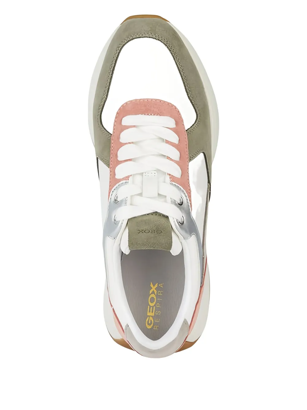 Geox panelled sneakers White