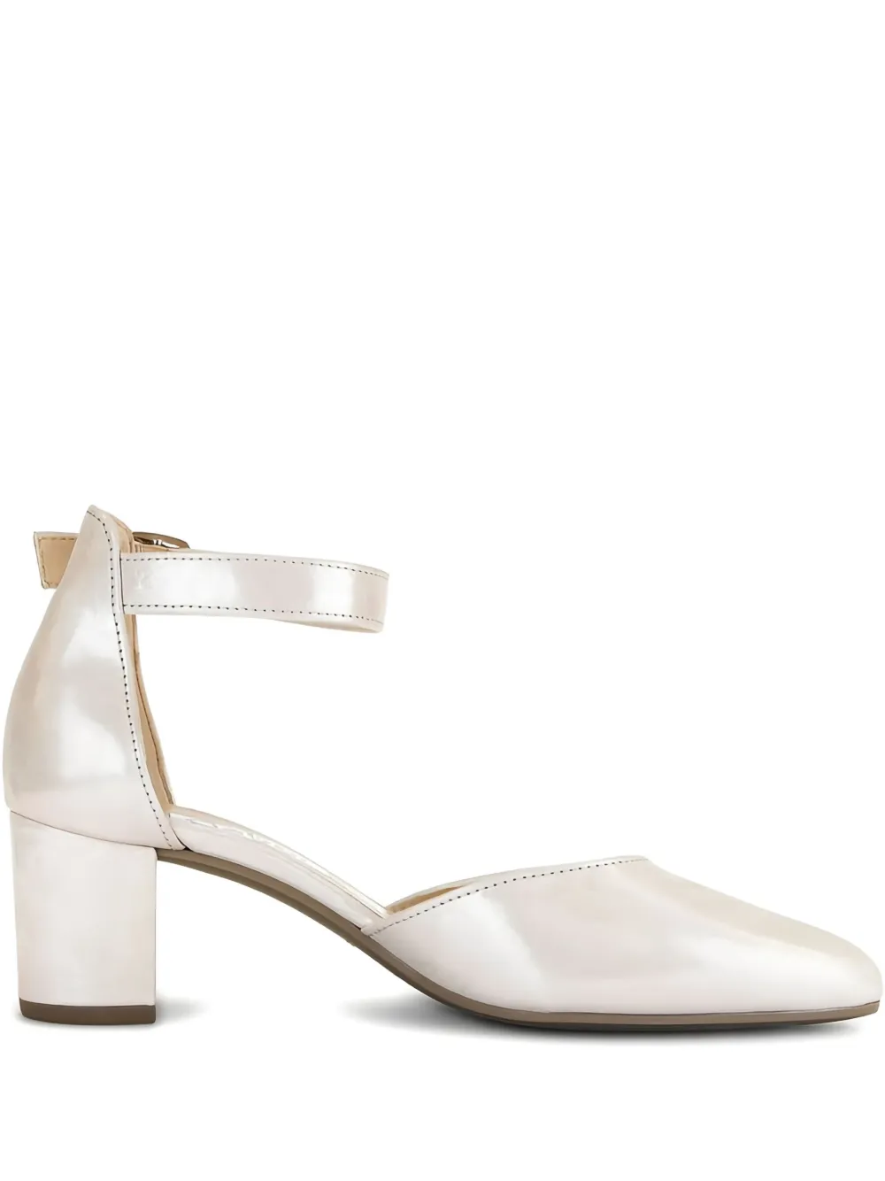 GABOR ankle-strap block-heel pumps Neutrals