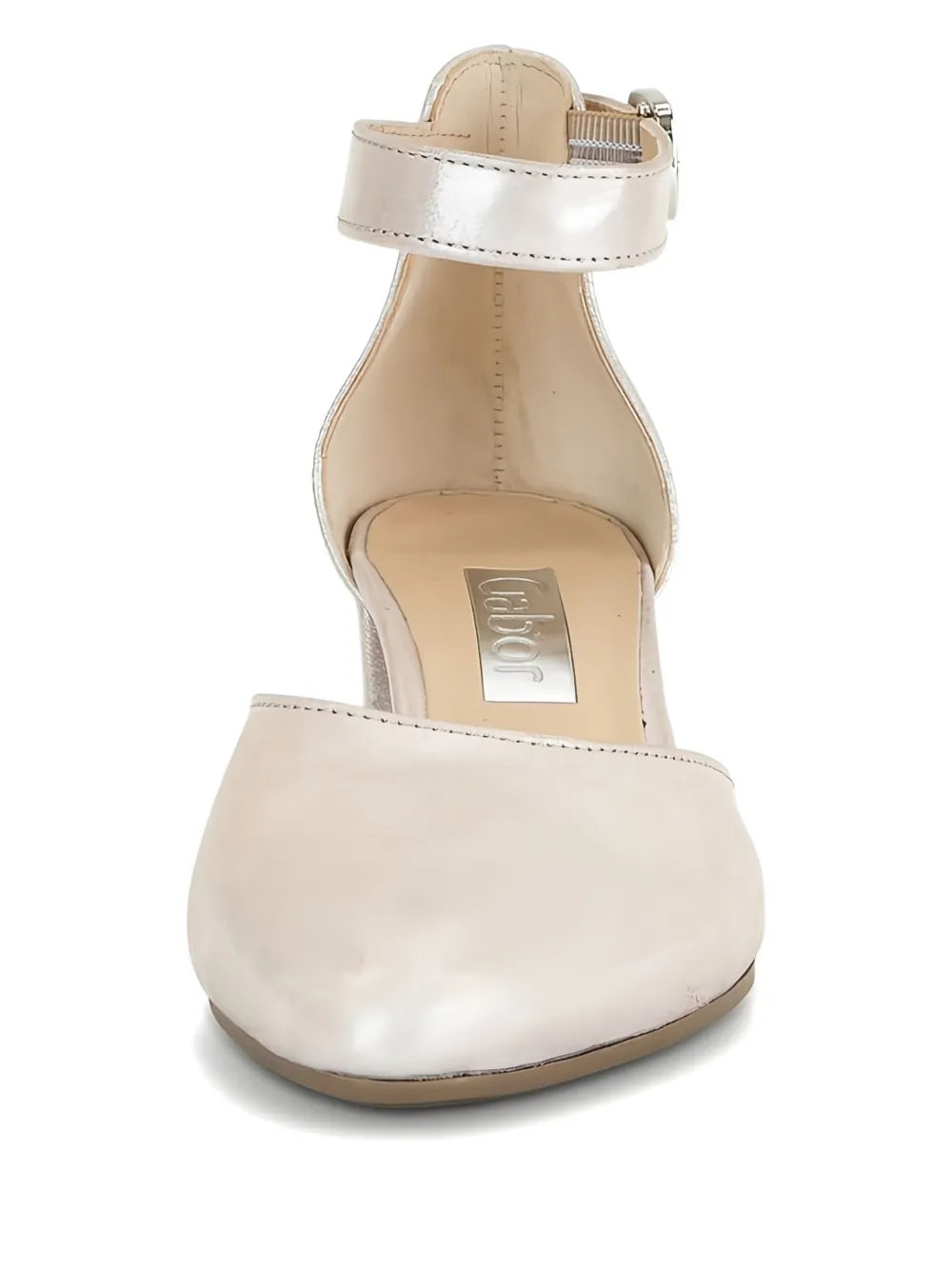 GABOR ankle-strap block-heel pumps Neutrals