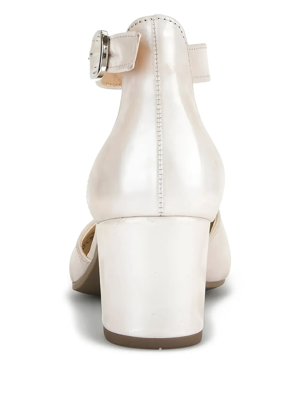 GABOR ankle-strap block-heel pumps Neutrals