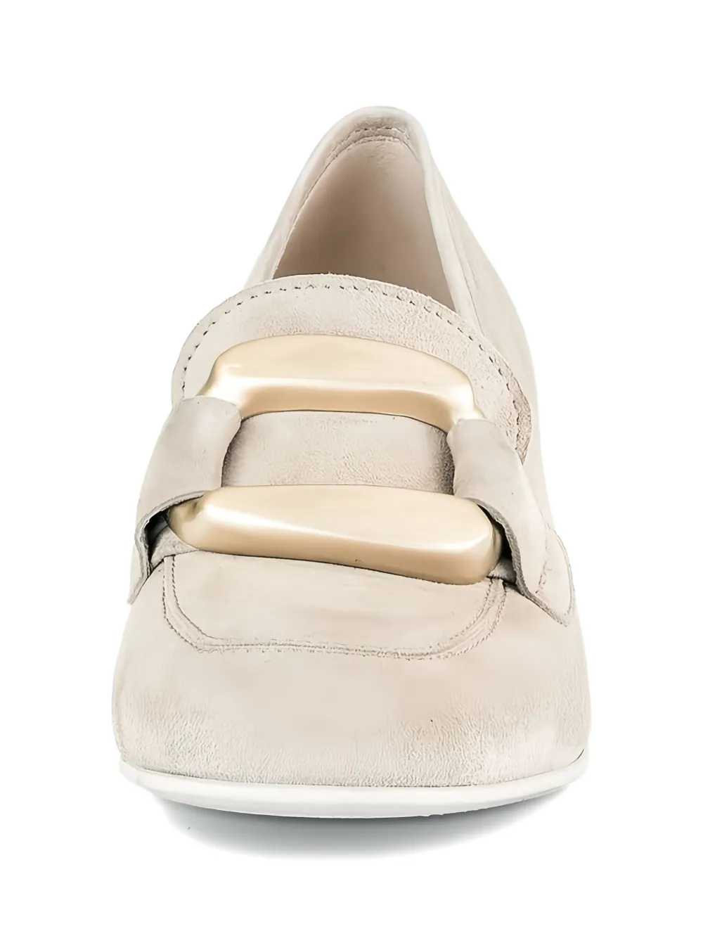  Gabor Suede Block-heel Pumps - Neutrals 
