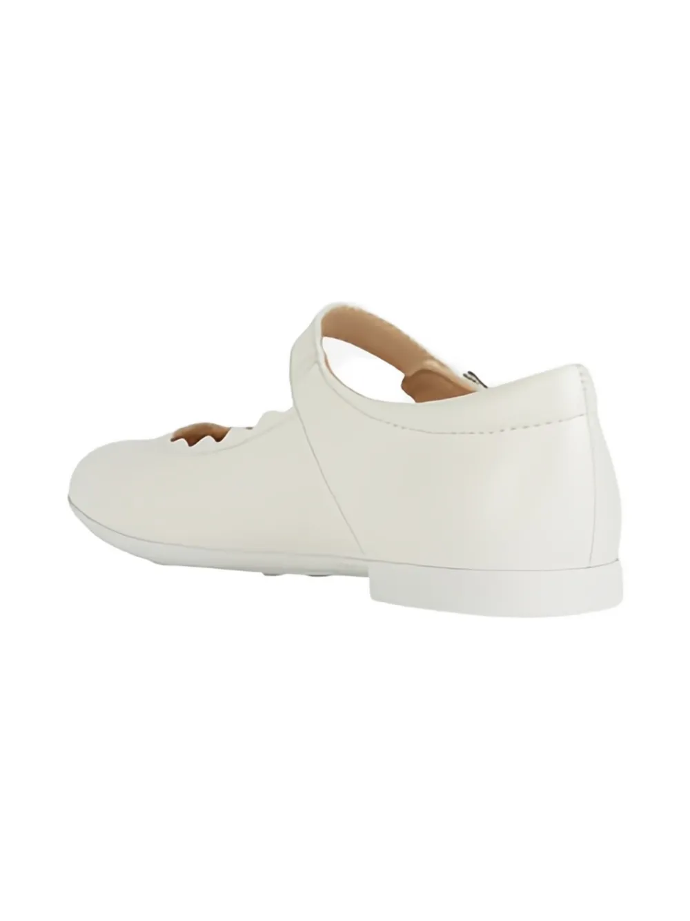 Geox Plie Ballet Flats In White