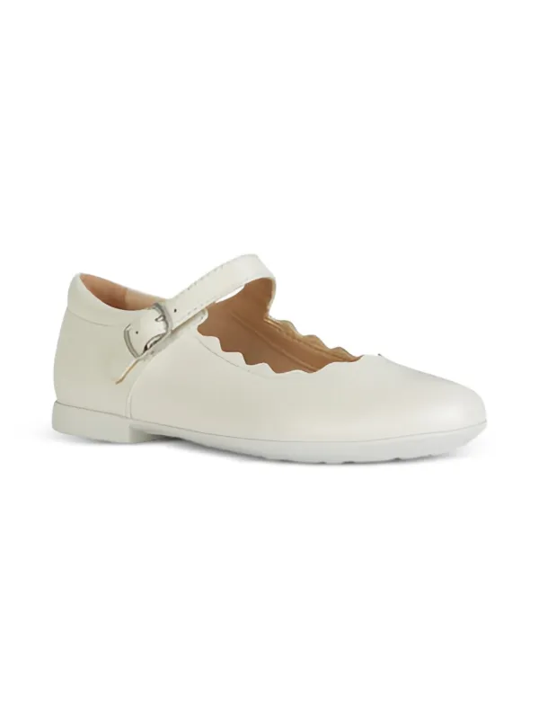 Geox Kids Plie Ballet Flats White FARFETCH IN