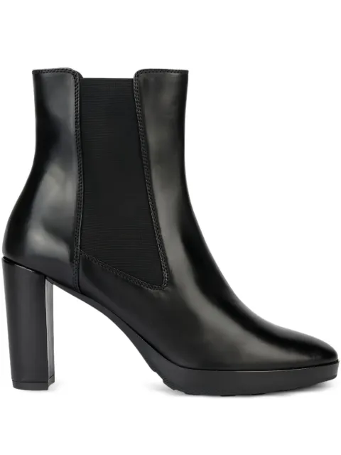 Geox Walk Pleasure elastic-panel block-heel booties