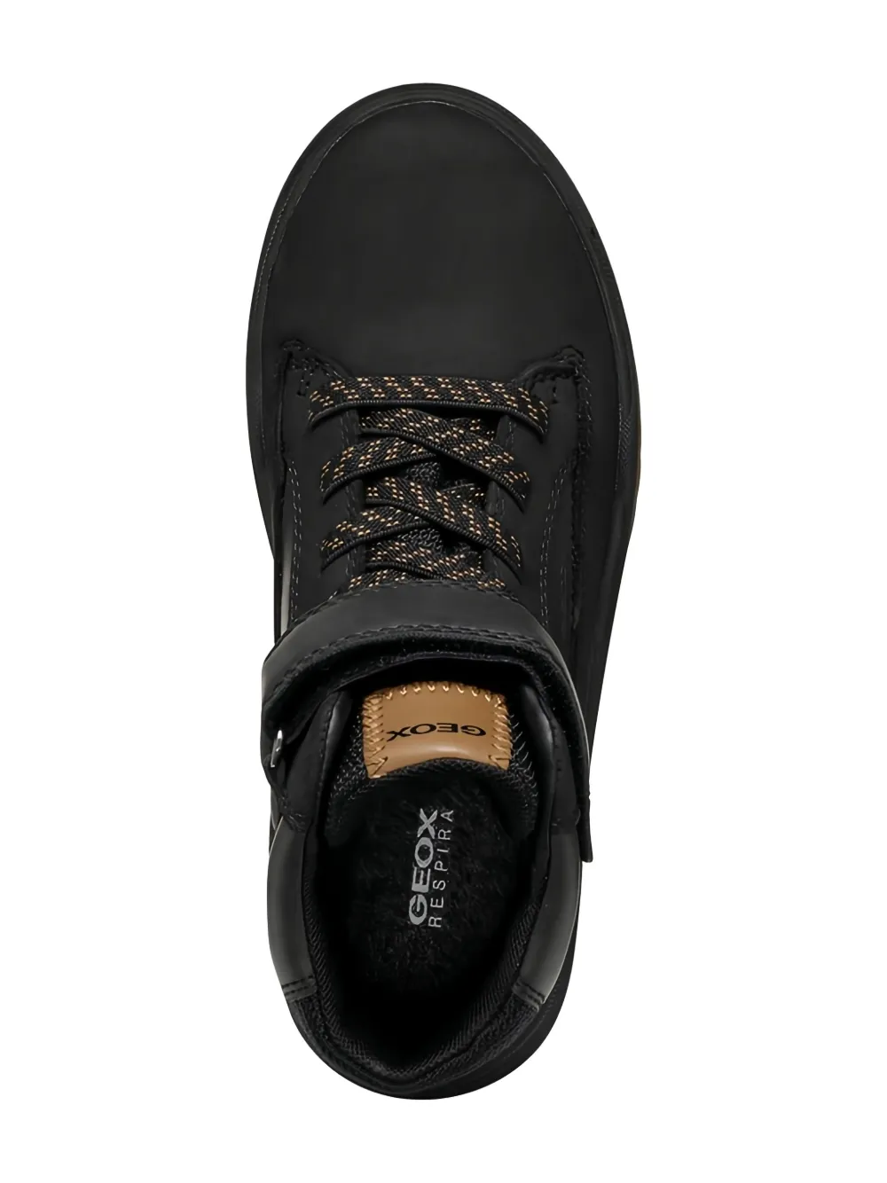 Geox Kids black waterproof high-top boots