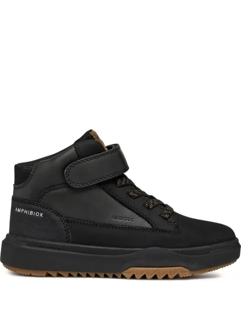 Geox Kids black waterproof high-top boots