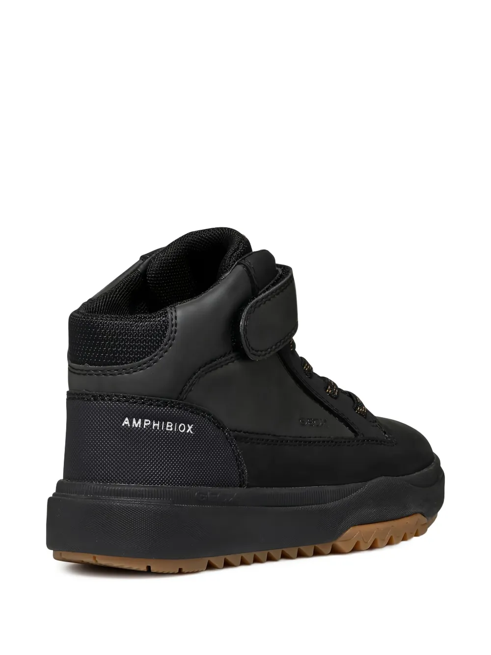 Geox Kids black waterproof high-top boots