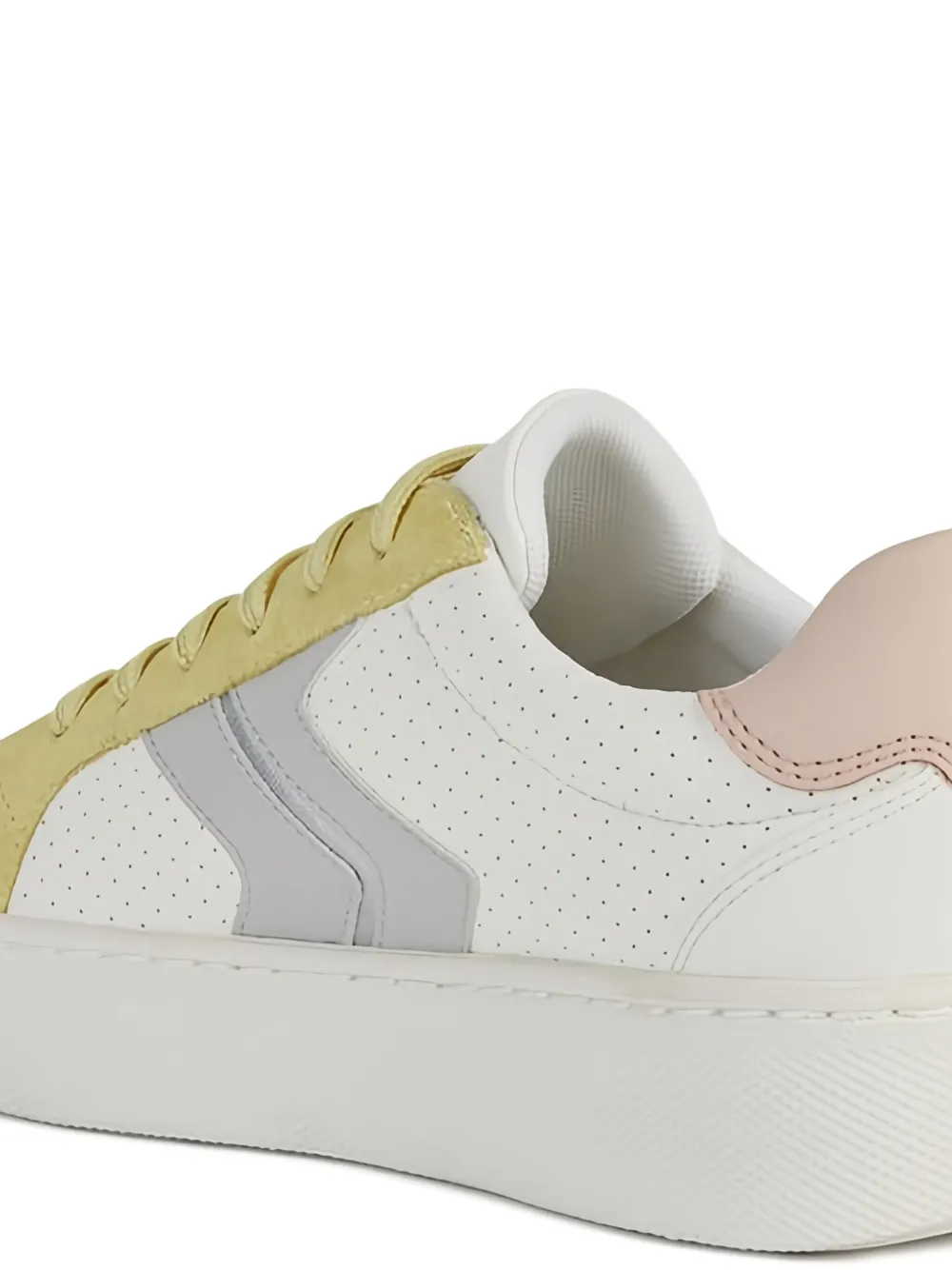 Geox Skyely perforated-panel leather sneakers White