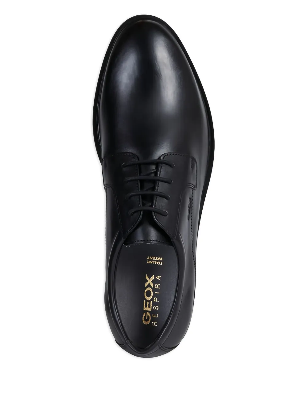 Geox Gladwin leren veterschoenen Zwart
