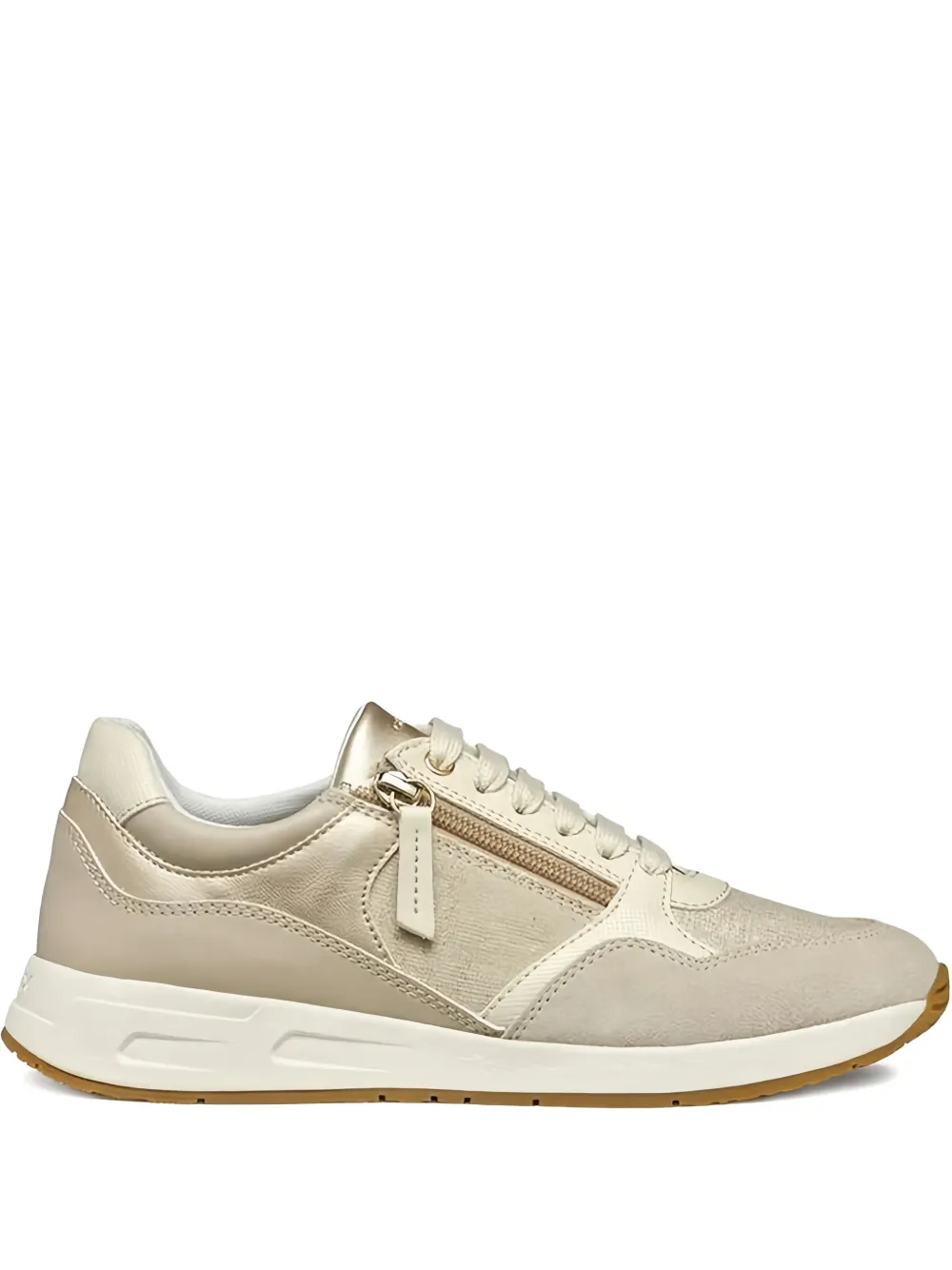 Geox Bulmya zip-detail sneakers C6738 BEIGE
