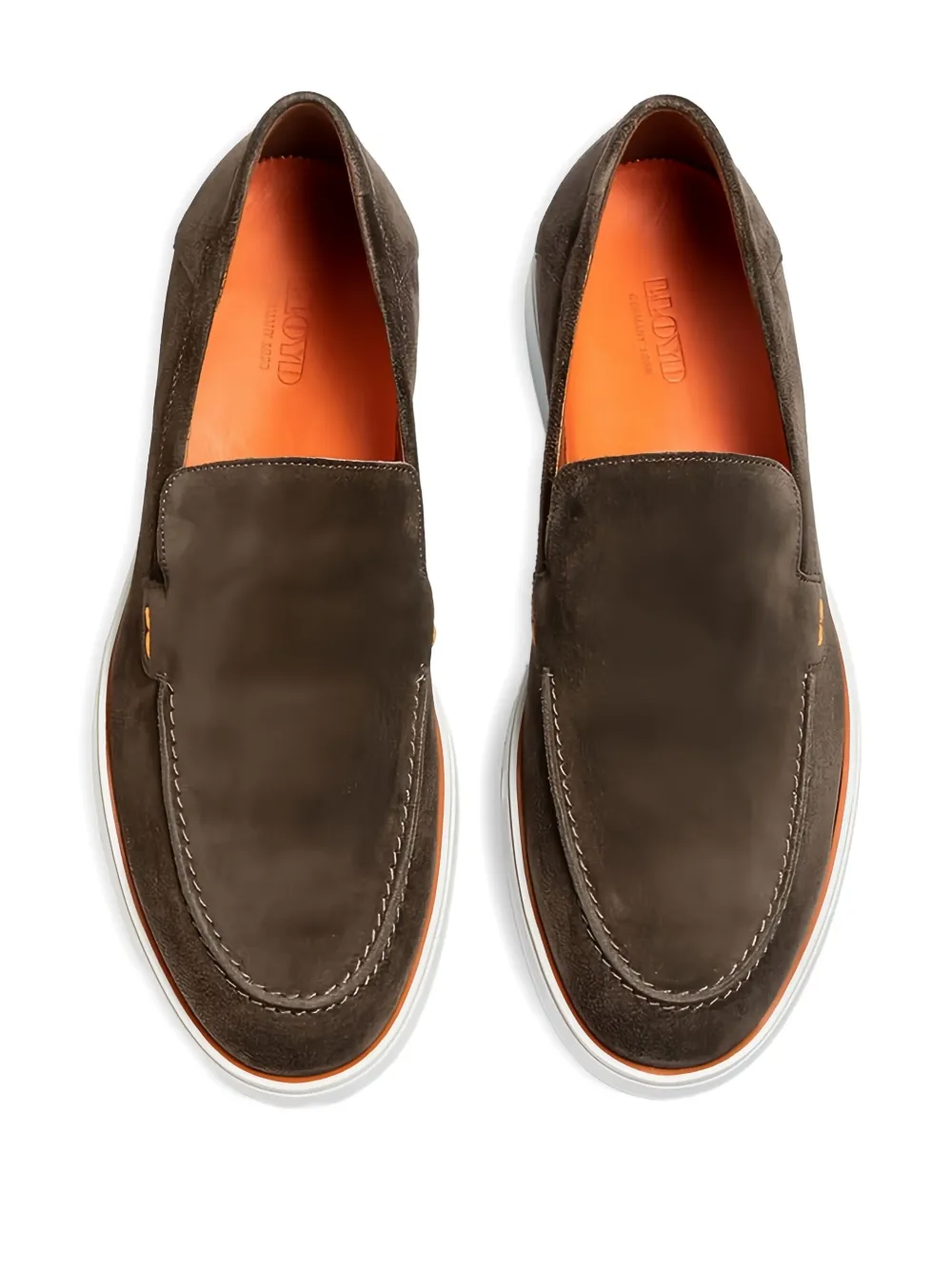 Lloyd Hunter suede slip-on loafers - Bruin