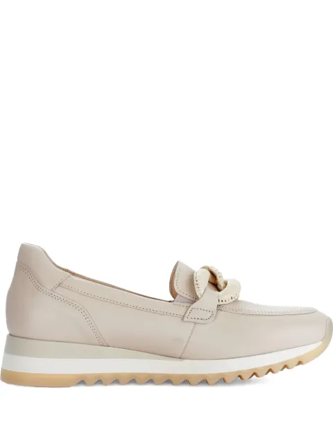 GABOR chain-link leather loafers