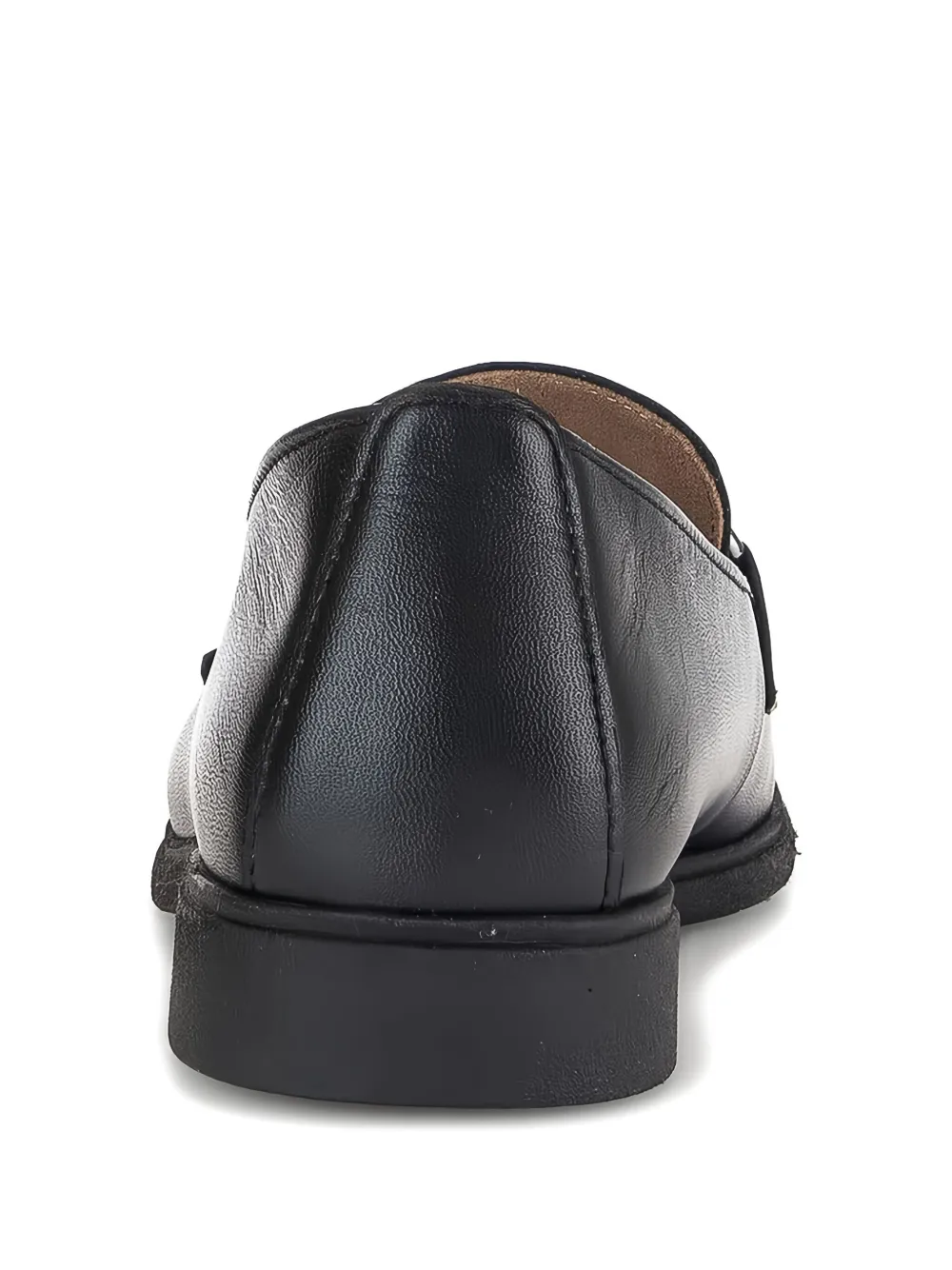 Gabor Leather Slip-on Loafers In Black