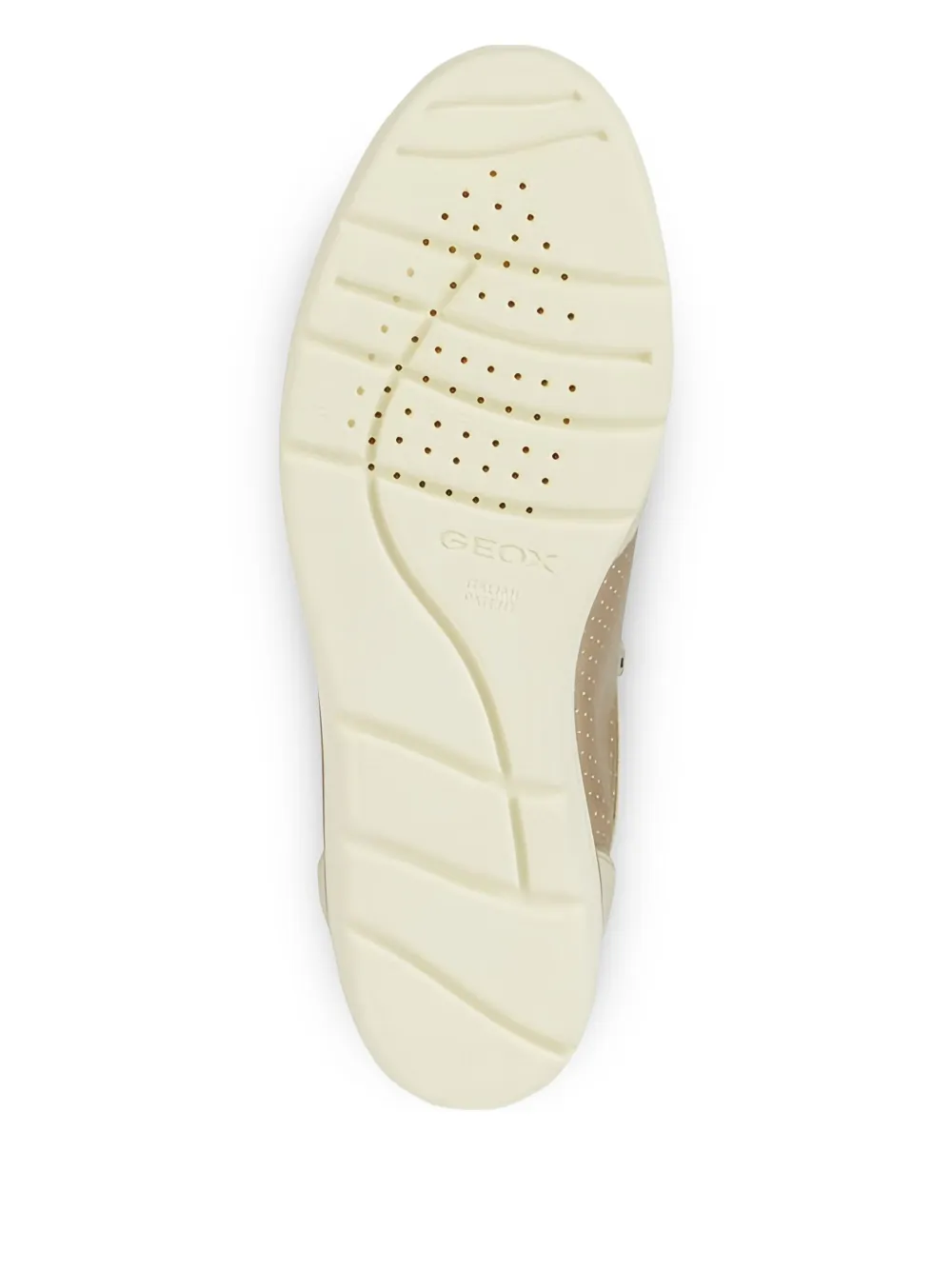 Geox Ilde geperforeerde sneakers met sleehak Beige
