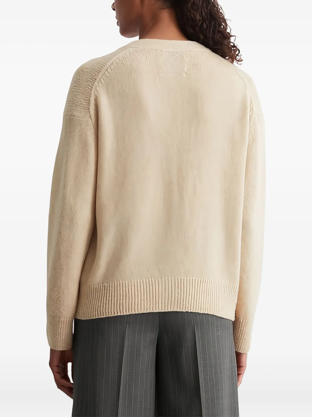 Marc O'Polo Vest met V-hals Beige