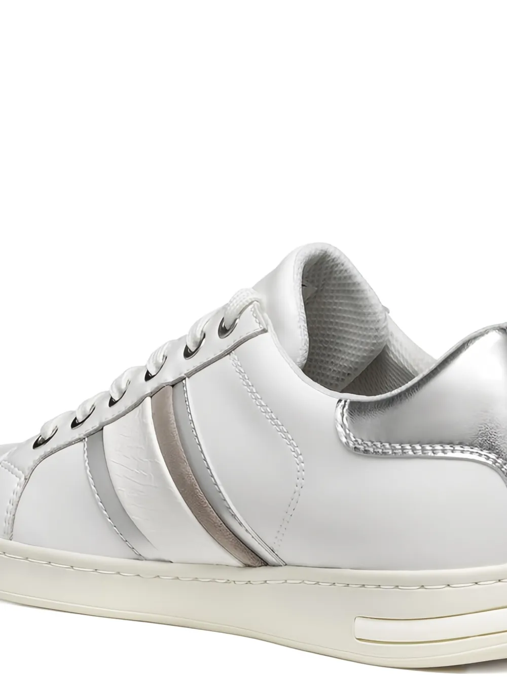 Geox leather panelled sneakers White