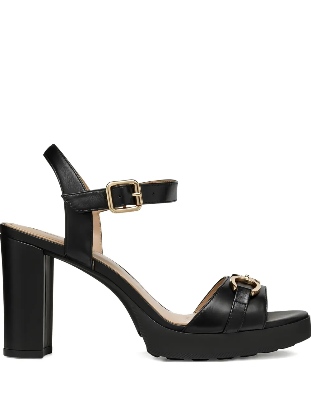 Geox 85mm Walk Pleasure platform sandals Black