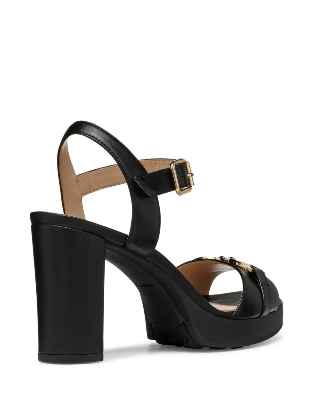 Geox 85mm Walk Pleasure platform sandals Black